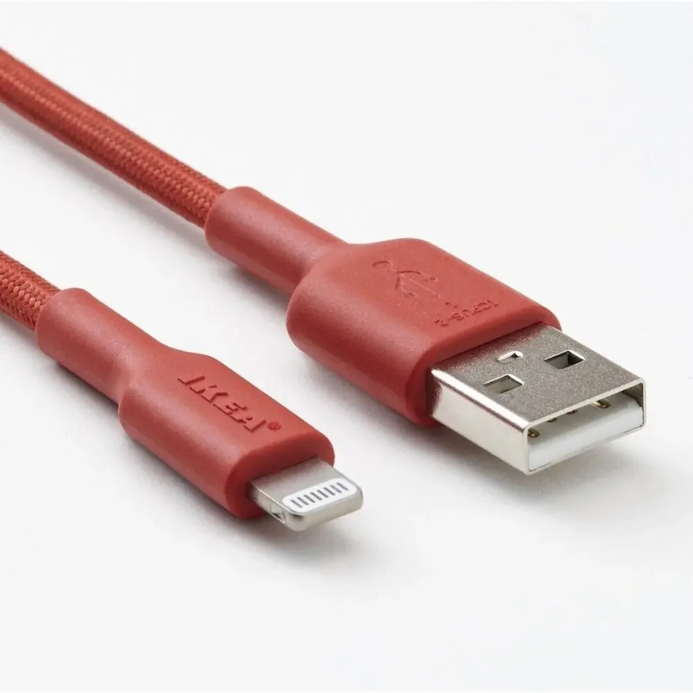 IKEA LILLHULT USB-A To Lightning, Red, 4 ' 11